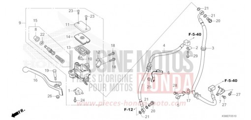 FRONT BRAKE MASTER CYLINDER CBF125NAR de 2024